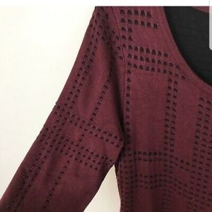 Lane Bryant Maroon Sweater Dress